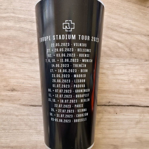 Rammstein cup Europe Stadium Tour 2023 new official plastic