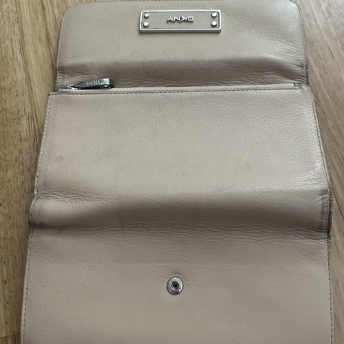 DKNY beige wallet used