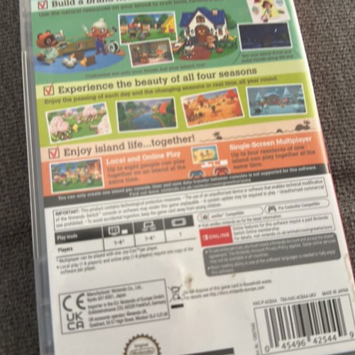 Animal Crossing New Horizons Nintendo Switch game like new