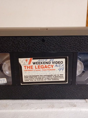 The Legacy VHS tape like new, horror movie with subtitles