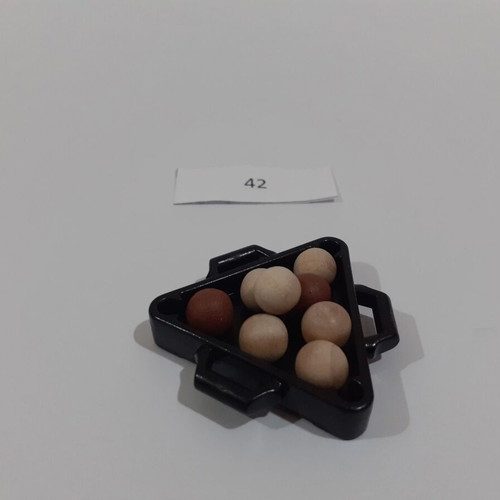 Playmobil wooden cannon balls and case like new #42