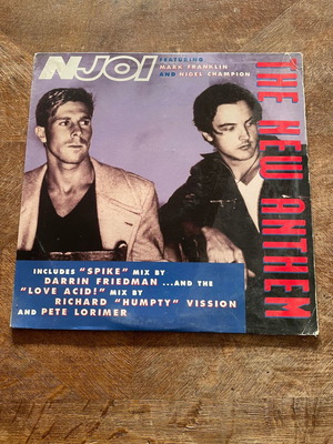 Njoi The New Anthem 12" maxi single μεταχειρισμένο, ηλεκτρονική