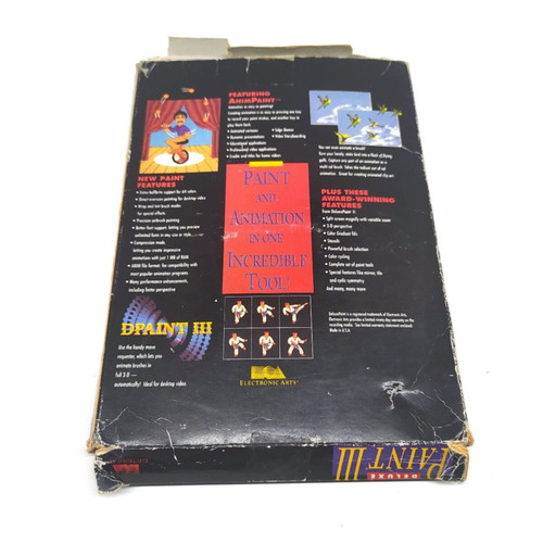 Commodore Amiga Big Box Paint III Software used, 1989, Electronic Arts