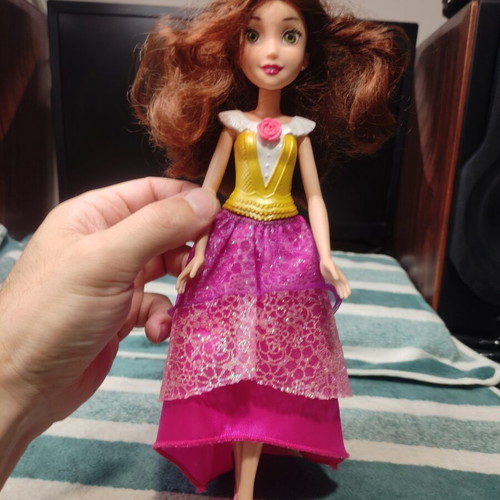 Mattel Disney Basic Fashion Doll Princess Belle used
