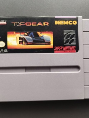 Nintendo SNES Top Gear употребяван NTSC