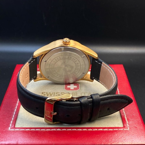 Swiss Military Hanowa Navalus watch like new, men's, black and gold