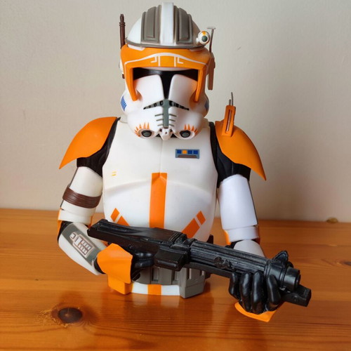 Star Wars Commander Cody Coin Bank figure like new 2013