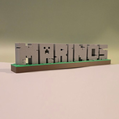 Personalized 3D Name in Minecraft Style