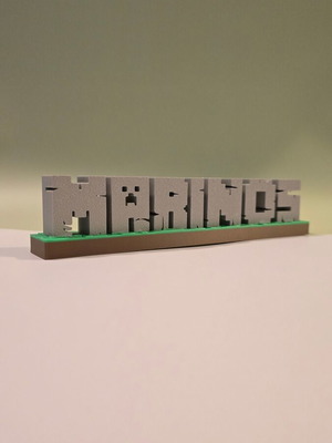 Personalized 3D Name in Minecraft Style