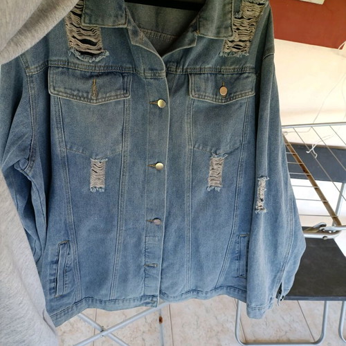 Denim jacket like new, size 4XL, blue