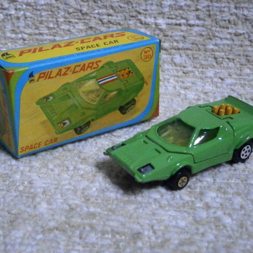 Pilaz Cars Space Car diecast toy, Polfi Toys Greece, vintage