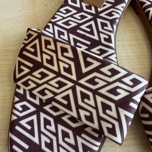 Asos sandals used No 38 with black and white geometric patterns