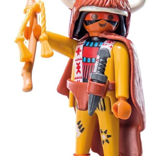 Playmobil Series 11 Buffalo Warrior figure, Indian
