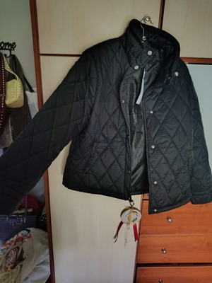 Sinsay quilted jacket, black, XL