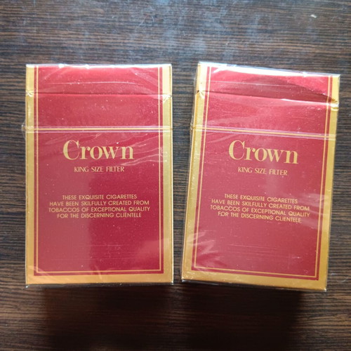 Crown collectible cigarette packs sealed, lot of 2, new