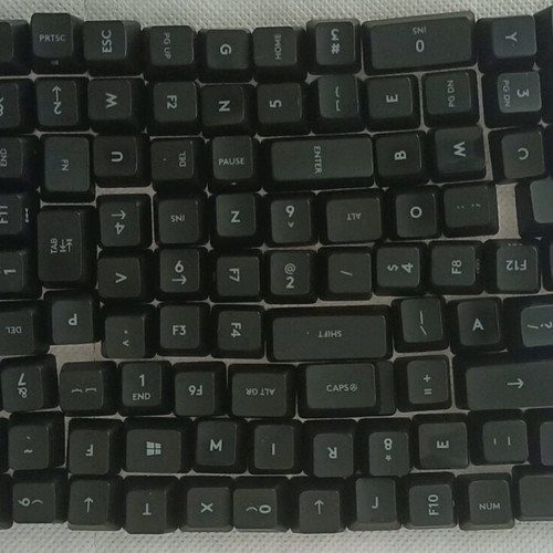 Keys for Logitech G413 keyboard used, black illuminated