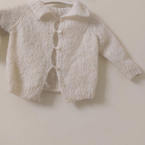Knitted cardigan new for 1/2 year old, handmade