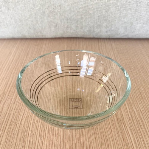 Crystal Bowl Espiel Collection Hand Made with Gold Details