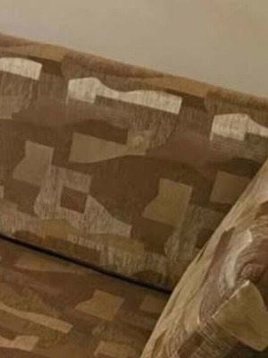 Sofa 2.10m like new with two stools