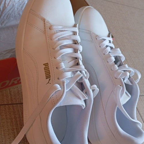 Puma sneakers, men's, white, size 43