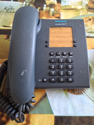Siemens home phone used, black, corded