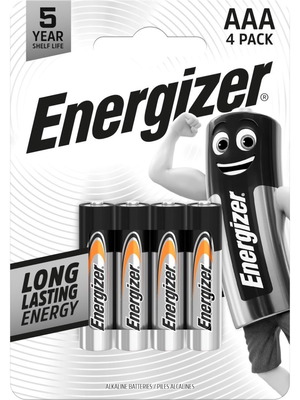 Energizer Everyday αλκαλικές μπαταρίες AAA LR03, συσκευασία 4