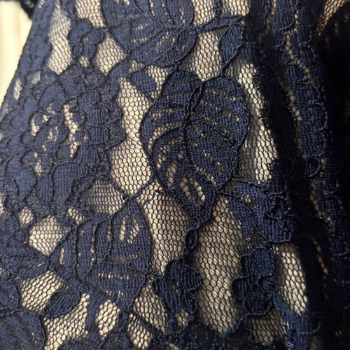 Dark blue lace maxi dress like new, women's XL