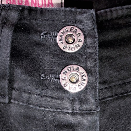 Paranoia Y2K Vintage Low Rise Cargo Pants used, black and gray