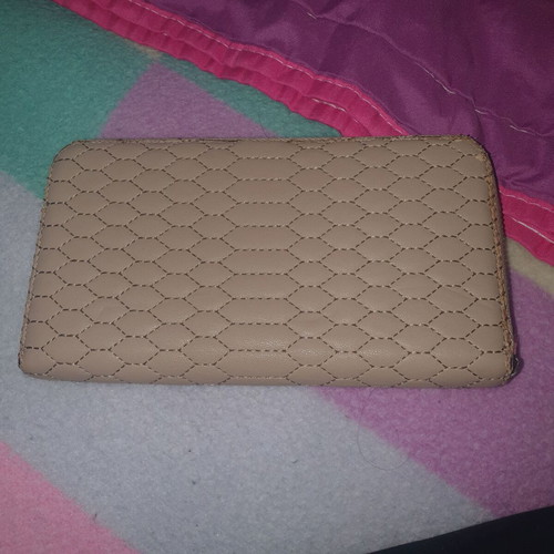 Trussardi beige wallet used with wear