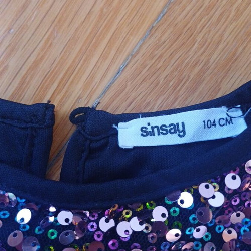 Sinsay dress with sequins like new, multicolor, size 104 cm