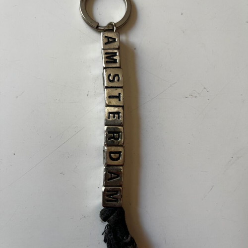 Souvenir Metal Letter Cube Keychain Amsterdam used