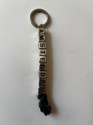 Souvenir Metal Letter Cube Keychain Amsterdam used