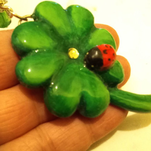 Handmade four-leaf clover new, hanging decoration