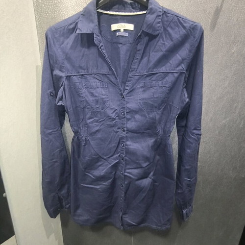Clockhouse dark blue shirt with cinched waist like new