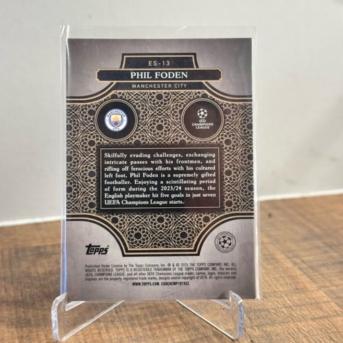 Phil Foden Elite Society collectible card Blue Parallel new