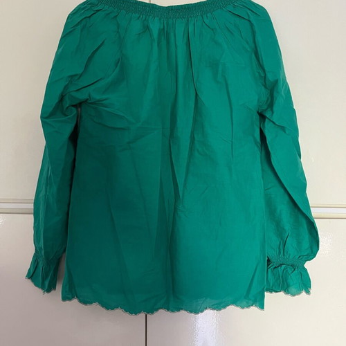 Julia Bergovich blouse airy summer like new, green turquoise size S