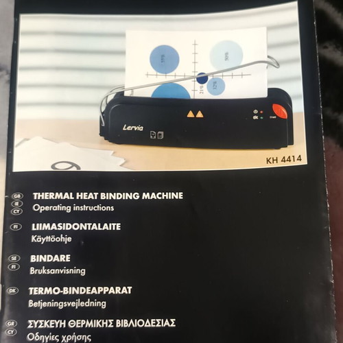 Binding machine and thermal binding machine new with spirals and covers
