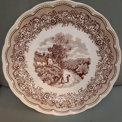 Collectible Vintage Plate Swiss Landscape made in Italy
