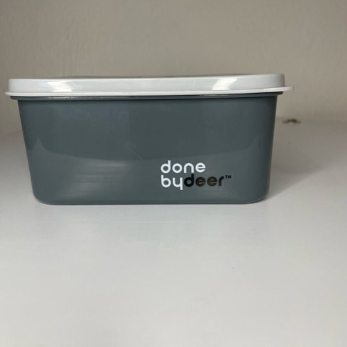 Done By Deer Δοχείο Φαγητού Elphee με Καπάκι Καινούργιο, Γκρι