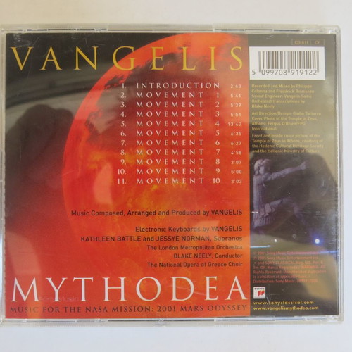 Vangelis Mythodea CD used, electronic music