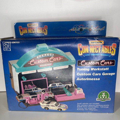 Matchbox Connectables Custom Cars Garage 1990 sealed vintage toy