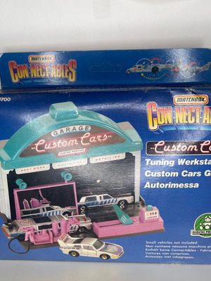 Matchbox Connectables Custom Cars Garage 1990 sealed vintage toy
