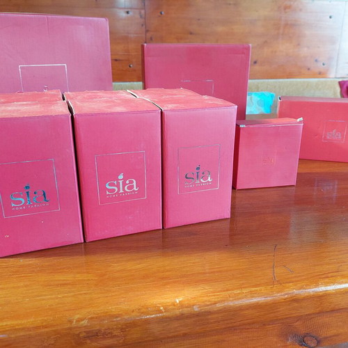 SIA Home Fashion red dinner set new, festive