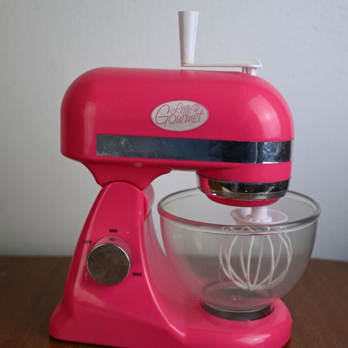 Little Gourmet children's kitchen mixer used, pink, manual