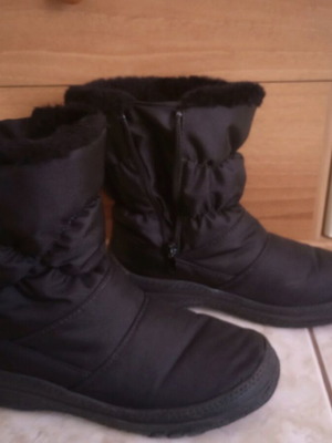 Flat boots Adam's Shoes used, winter, black