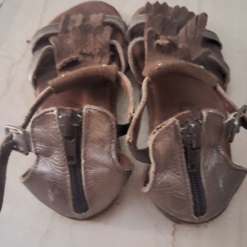 Crocodilino children's sandals size 28 used, brown leather, comfortable