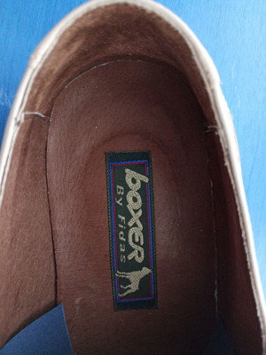 Boxer men's leather shoes size 45 beige, like new