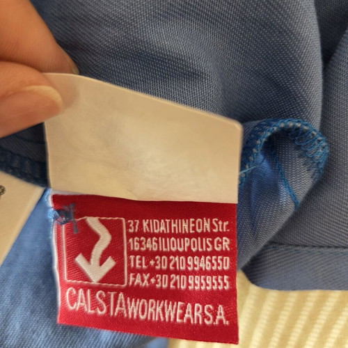 Calsta Work Wear Medical Shirt 100% Cotton New, Size M