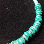 Necklace used, elegant timeless green
