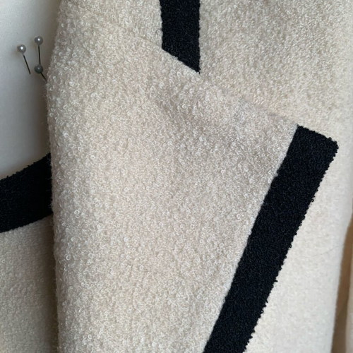 Manto Set with Bouclé Wool Dress like new, size 50